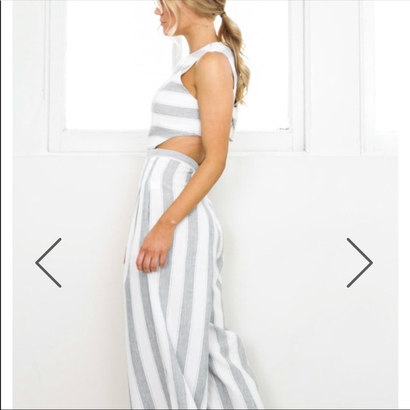 Harper & Me Stripped Jumpsuit - Picture 4 of 12